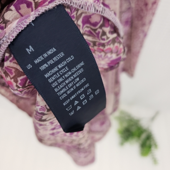 American Eagle Dress Boho Maxi Dress Floral Flowy Dress size Medium Hippie - Picture 5 of 7